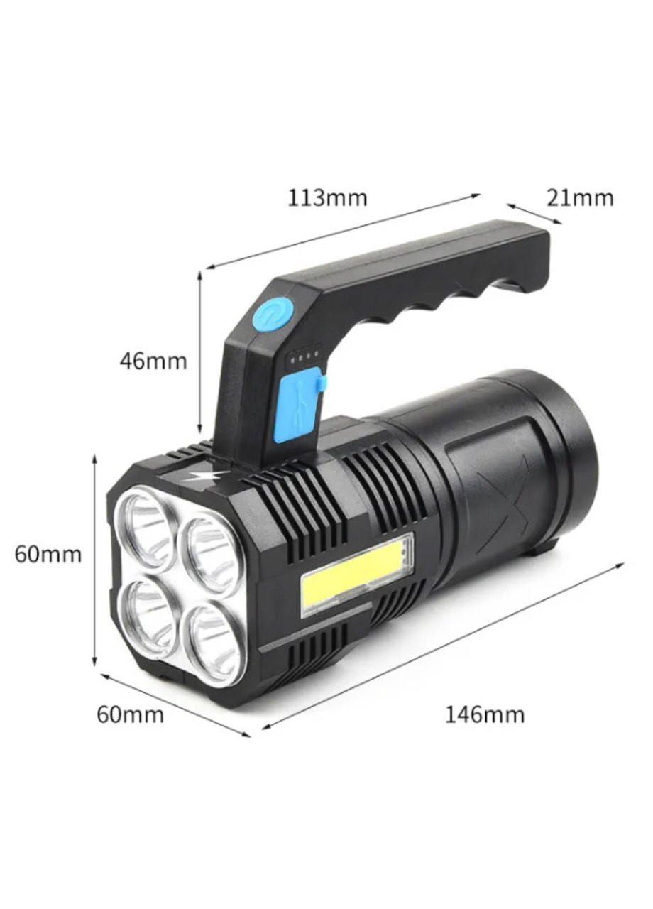 Портативный фонарик от USB светодиодный на 4 режима свечения No Brand (260495653)