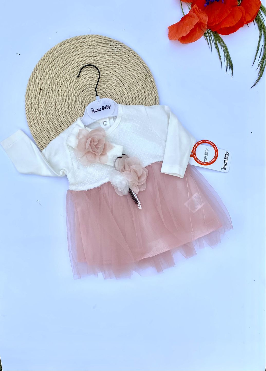 Розово-лиловое платье для девочек с повязкой Murat baby (266140759)