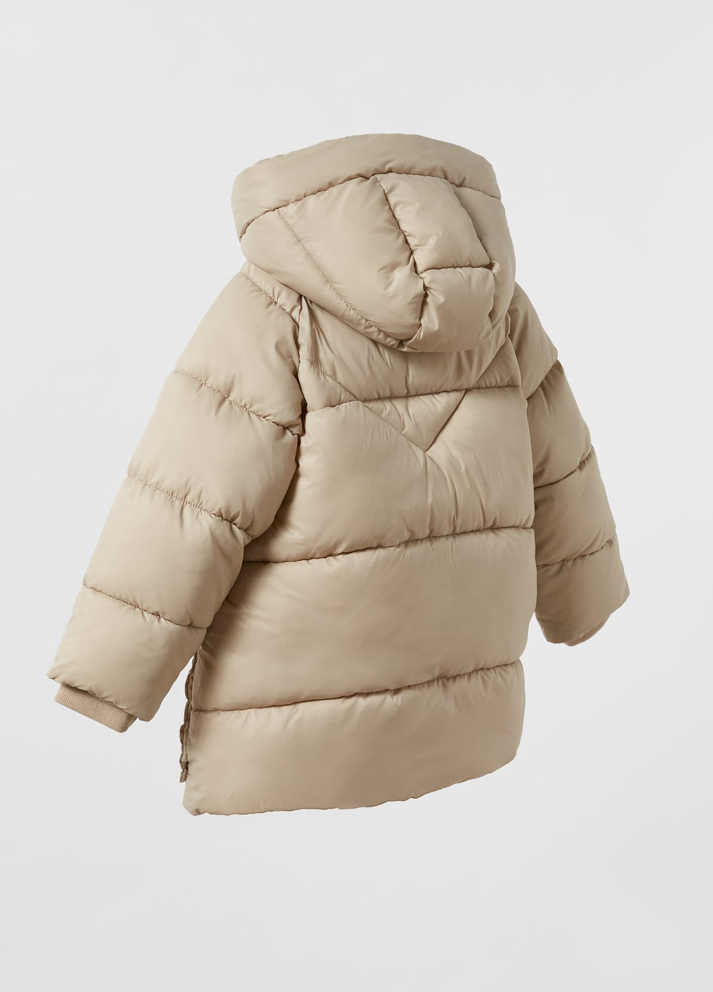 Бежевая зимняя зимняя куртка на девочку 0562712450 Zara