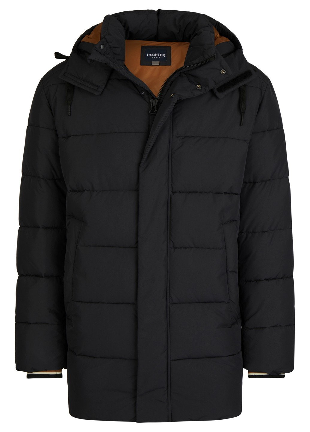 Чорний демісезонний Пуховик Hechter