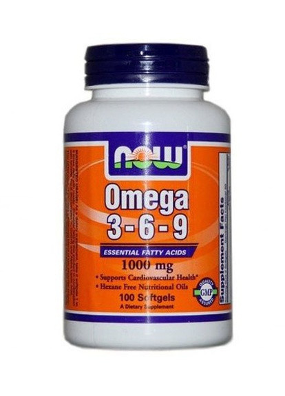Omega 3-6-9 1000 mg 100 Softgels Now Foods (256721692)