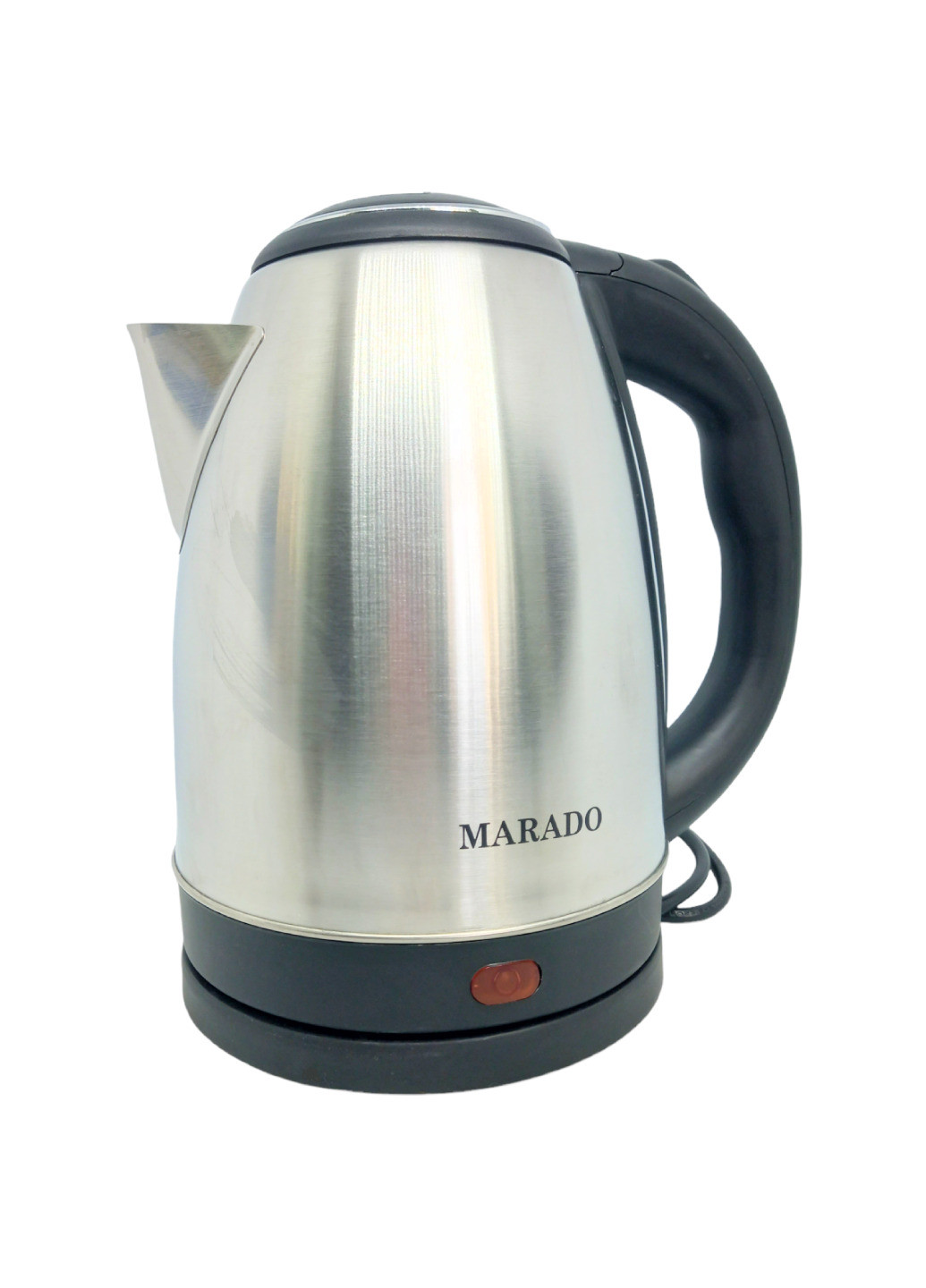Чайник електричний 2 літри з нержавіючої сталі 1500 Вт Marado з індикатором рівня води нержавійка No Brand (259684063)