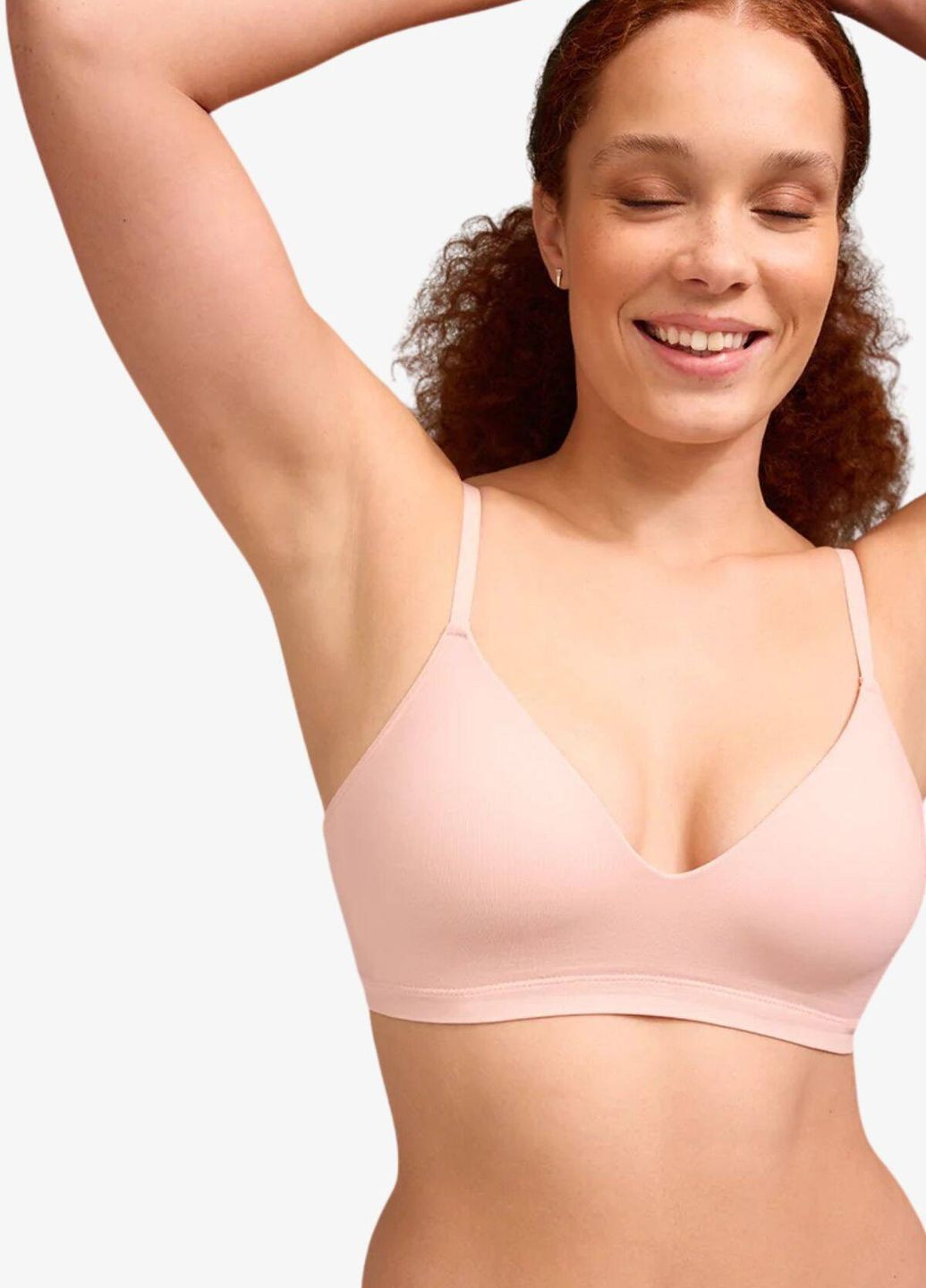 Пудровый бюстгальтер классический 10 form 360 fit wireless Thirdlove