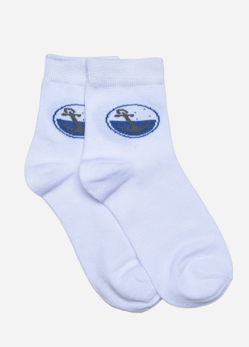 Шкарпетки підліткові для хлопчика білого кольору Let's Shop (275646270)