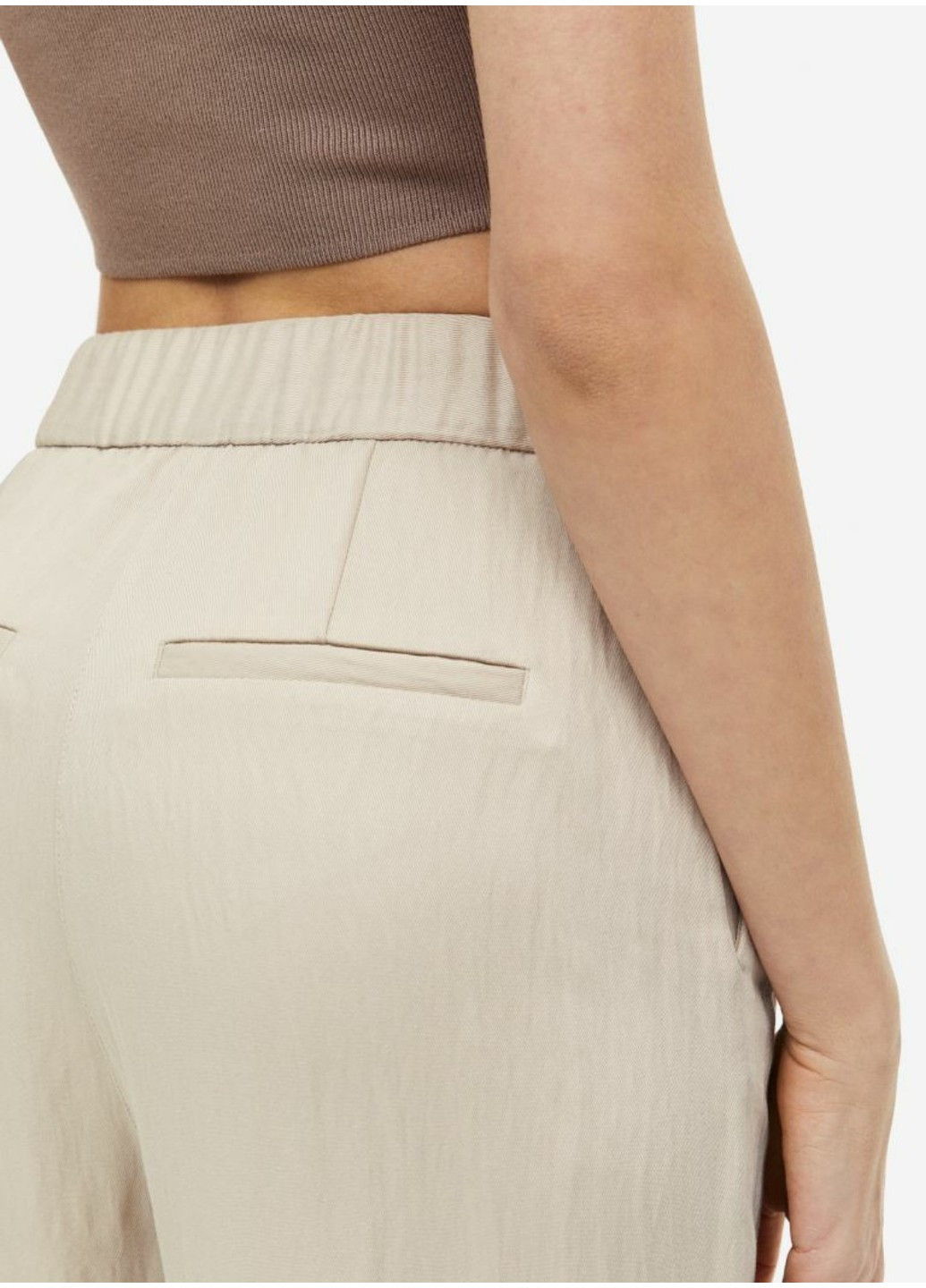 Женские элегантные брюки Н&М (55700) S Белые H&M (258744265)