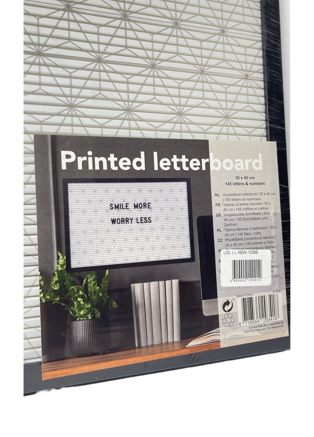 Доска Letter Board с буквами и цифрами Lidl (267501308)