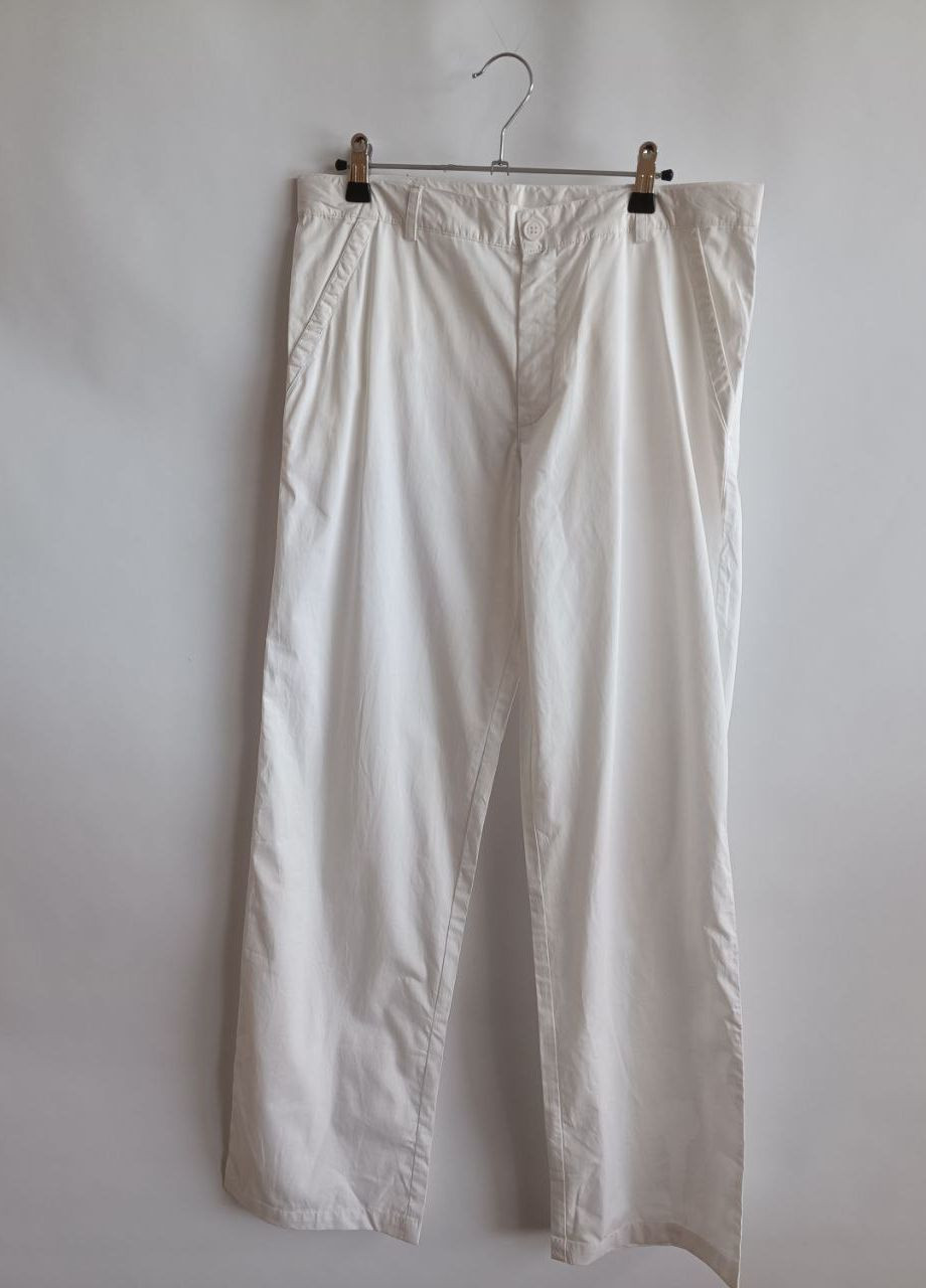 Белые кэжуал летние брюки клеш Mandarino