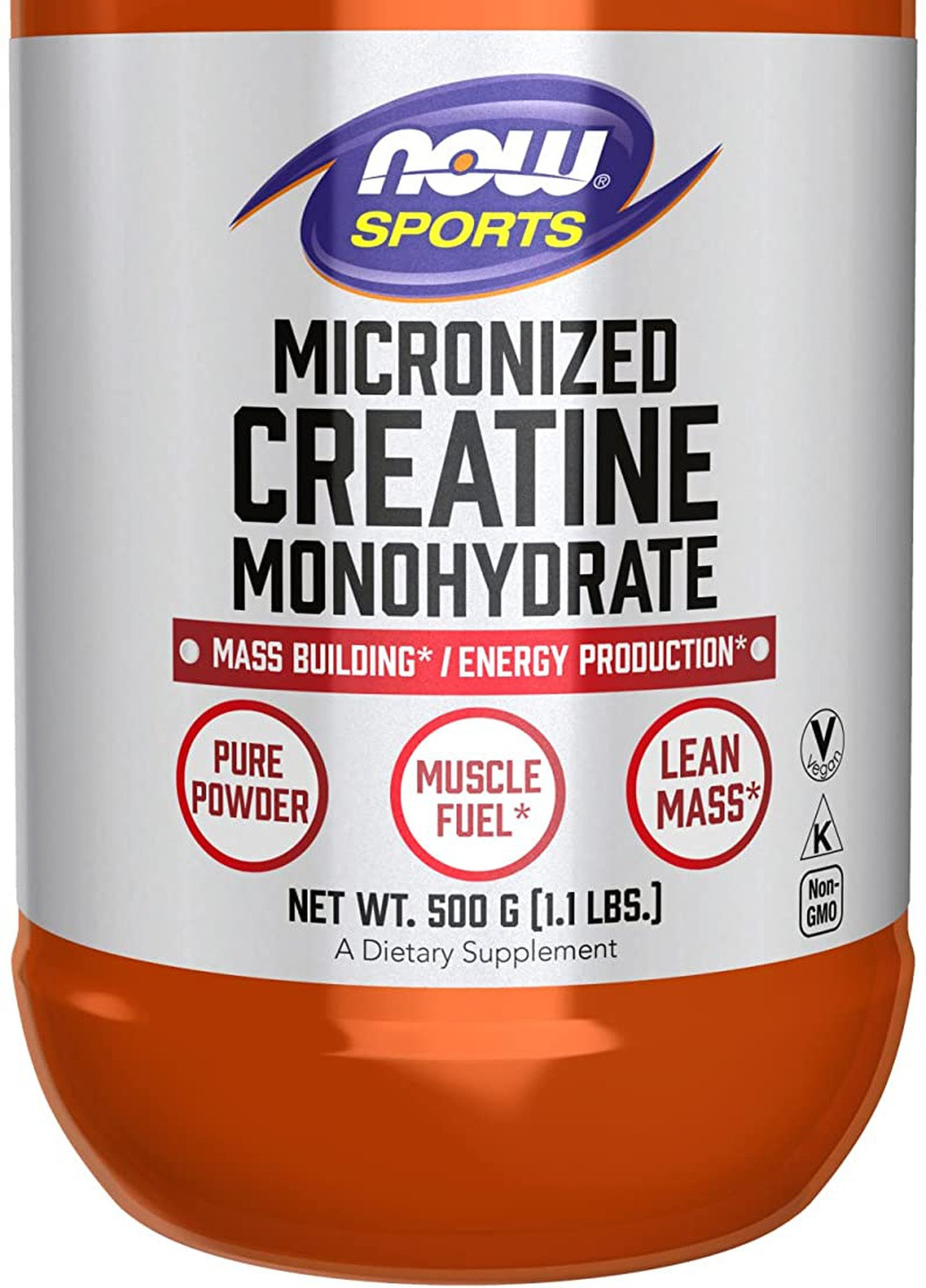 Креатин моногідрат Micronized Creatine Monohydrate 500 g Now (257296639)