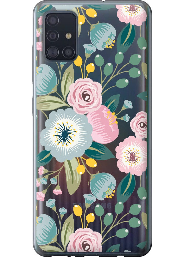 Силиконовый чехол 'Цветочные обои v2' для Endorphone Samsung Galaxy A51 2020 A515F (258092779)