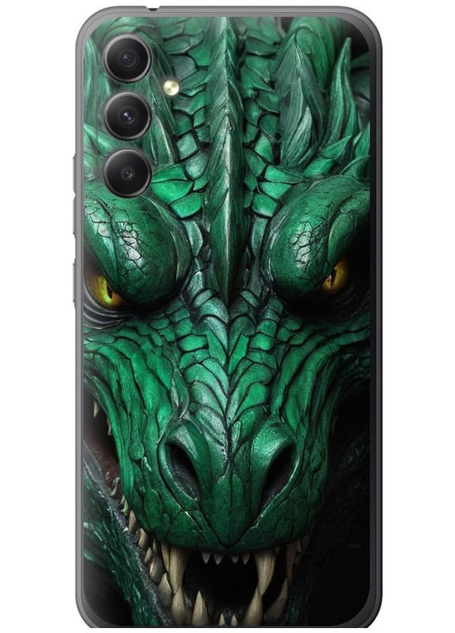 Силіконовий чохол 'Зелений дракон v2' для Endorphone Samsung Galaxy A34 A346E (275647497)