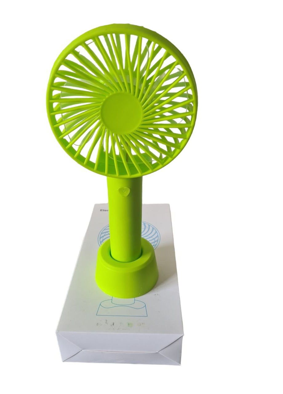 Портативний ручний акумуляторний вентилятор Eternal classics X-9 настільний Салатовий 21,4 см 5Вт Led (259301283)