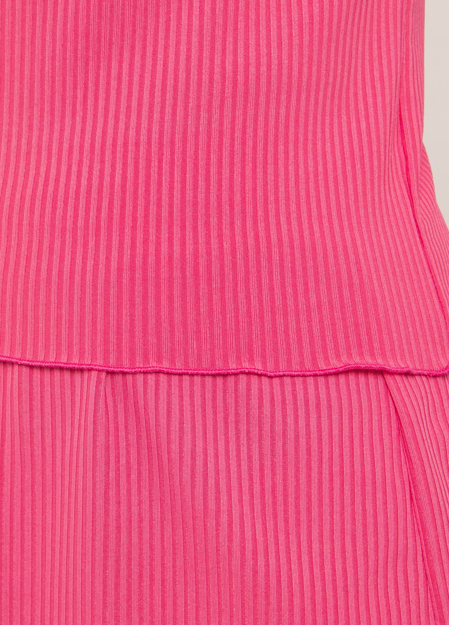 Рожева всесезон піжама жіноча рубчик футболка з шортами рожевий Maybel