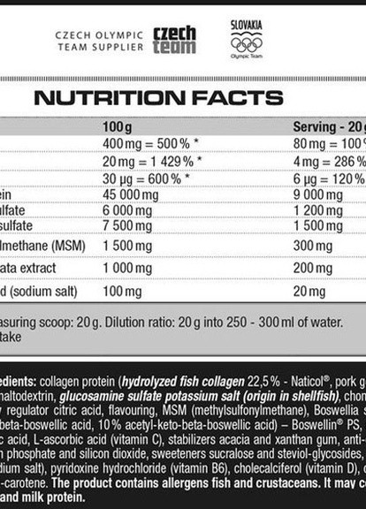 Flexit Gold Drink 400 g /20 servings/ Apple Nutrend (257342454)