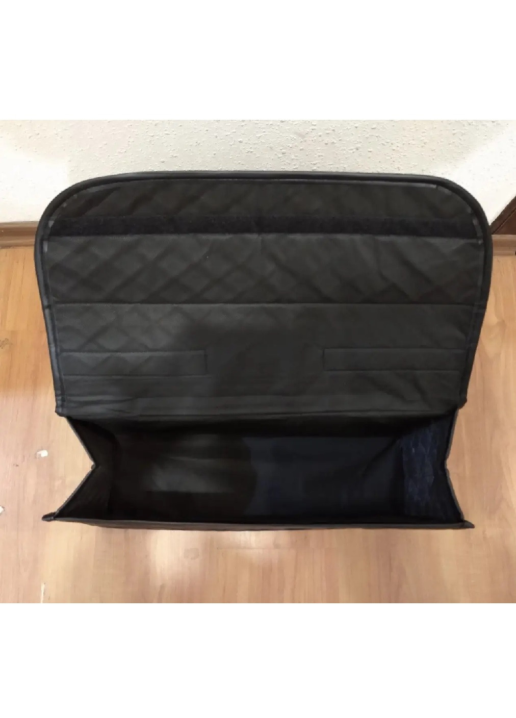 Органайзер короб бокс сумка з кришкою на липучці ручкою в багажник машину автомобіль екошкіра 50х25х15 см (475971-Prob) Чорний Unbranded (275332308)