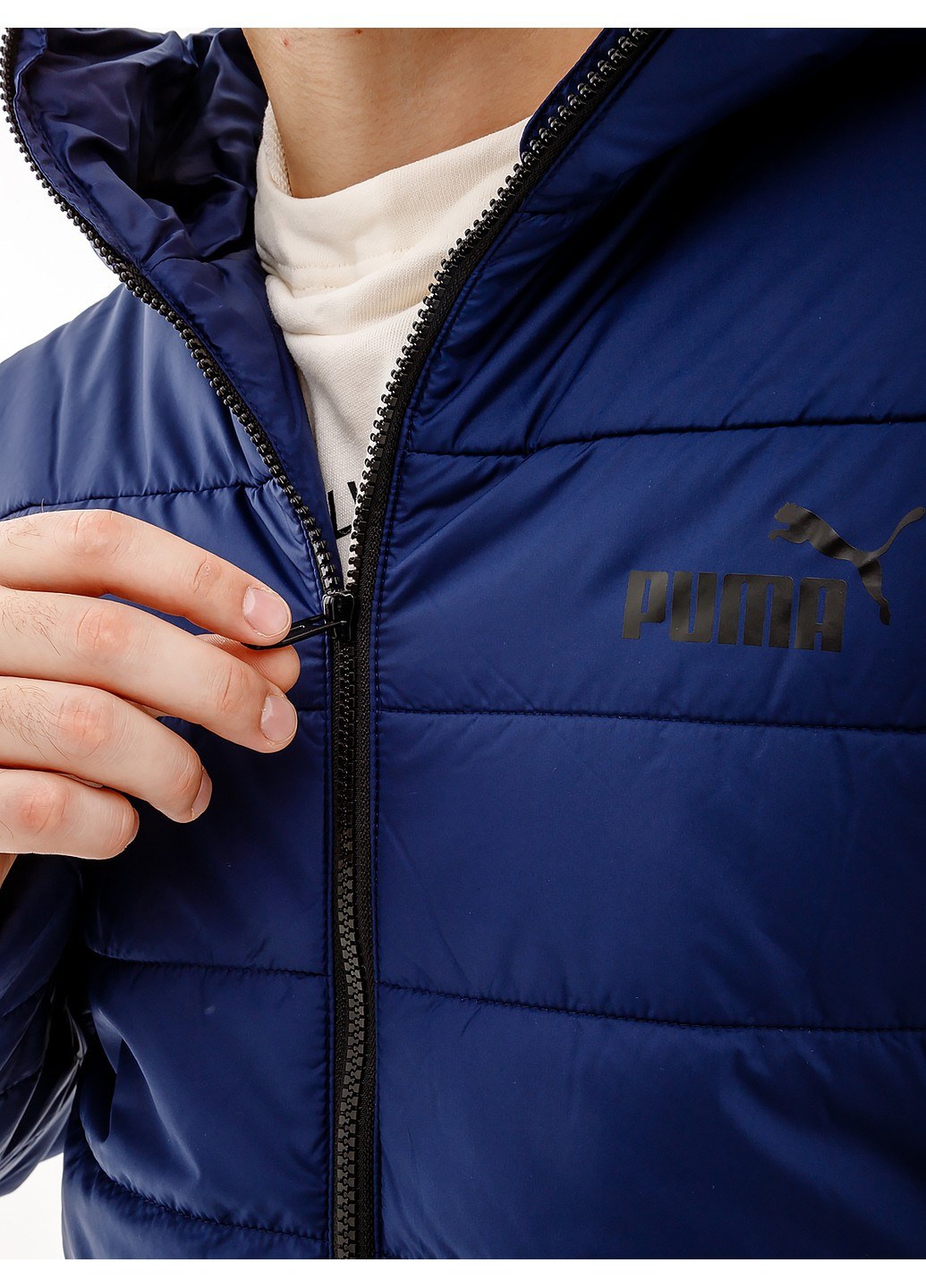 Синяя демисезонная куртка ess padded jacket Puma