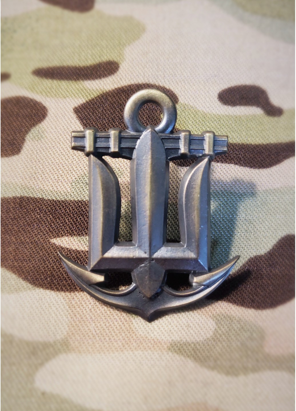 Кокарда, Беретный знак Военно-Морских Сил латунная No Brand (258187236)