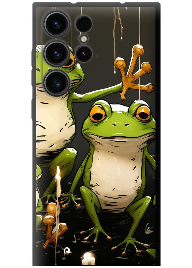 TPU черный чехол 'Жабки 2' для Endorphone Samsung Galaxy S23 Ultra (266907021)