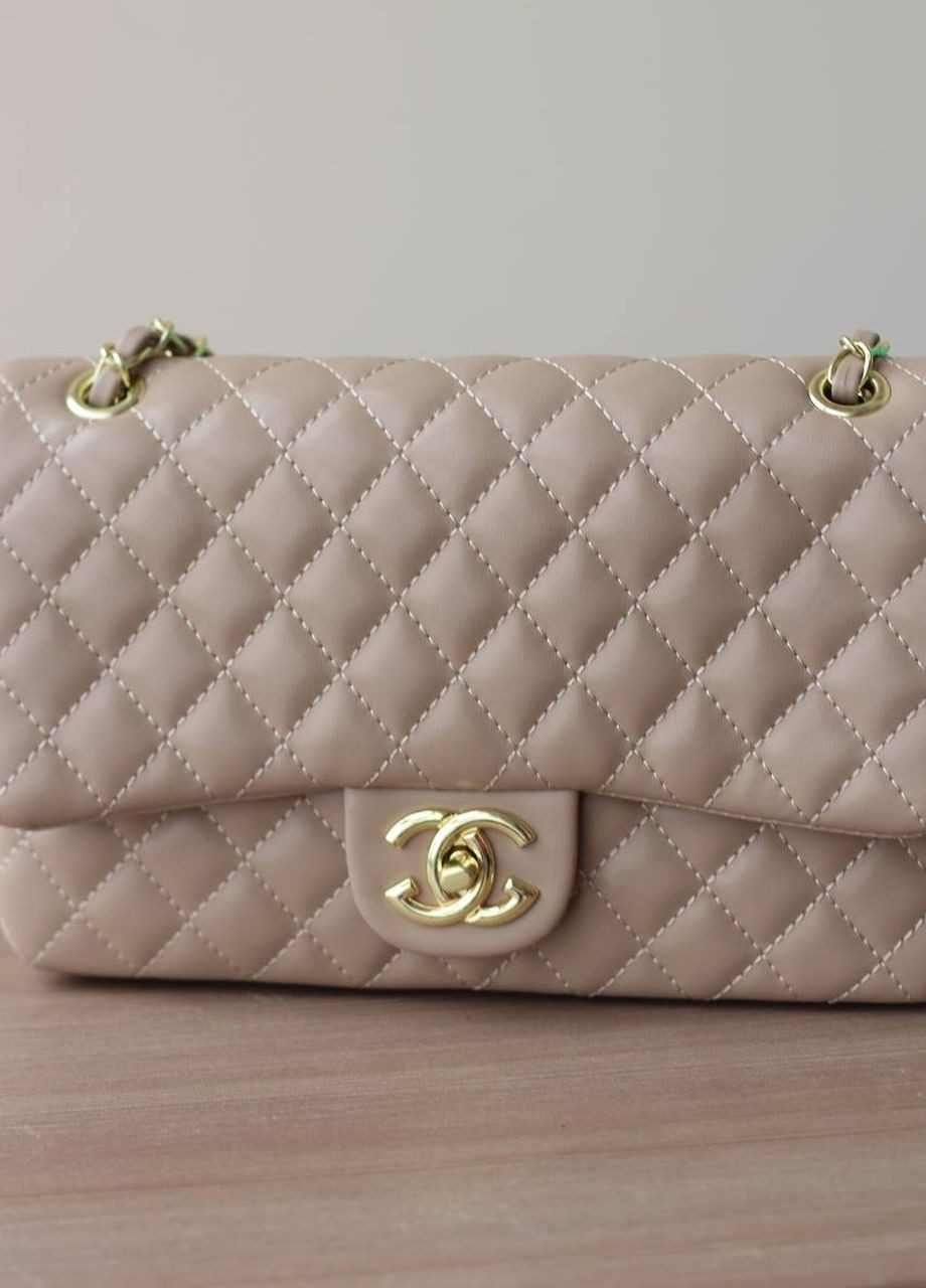 Сумка класична з лого Chanel 25 beige Vakko (260616670)