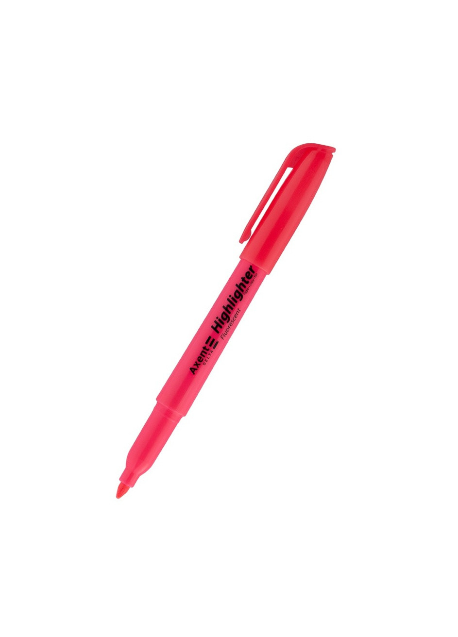 Маркер Highlighter D2503-10, 2-4 мм клиновидный цвет розовый ЦБ-00216185 Axent (259422832)