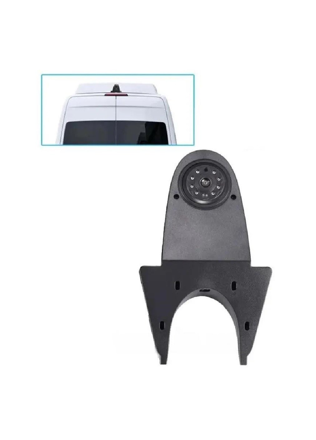 Камера заднього виду в автомобіль на дах з ІЧ-світлодіодами датчиком сутінків 22x13.5x5.5 см (476239-Prob) Чорна Unbranded (277924029)