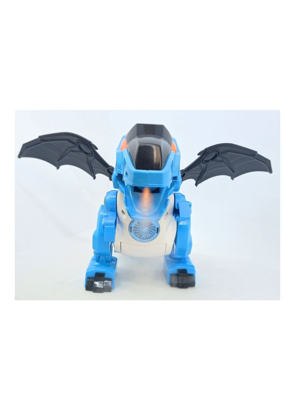 Динозавр робот ходить гарчить пускає пар великий інтерактивний махає крилами та хвостом блакитний Dinosaur No Brand (276536230)