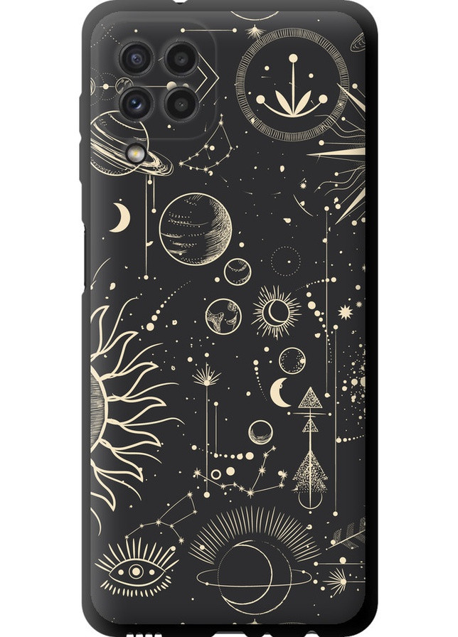 TPU чорний чохол 'Фаза місяця' для Endorphone Samsung Galaxy M32 M325F (258083915)