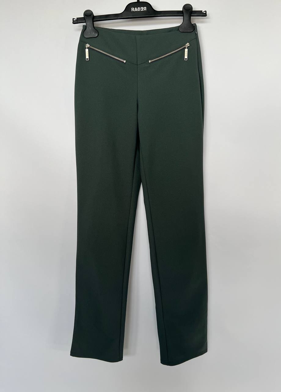 Зеленые повседневный демисезонные брюки Versace