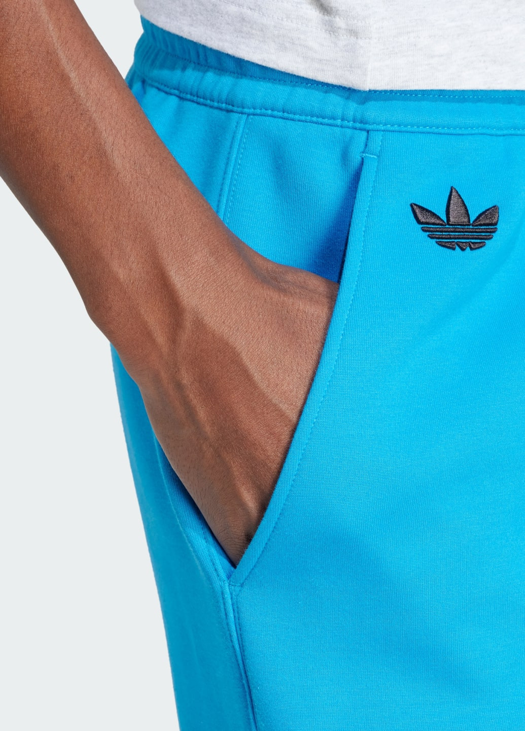 Синие спортивные демисезонные брюки adidas