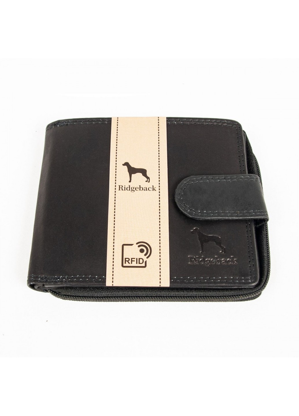 Шкіряний чоловічий гаманець JBNC43MN Black (Чорний) Ridgeback (276773557)
