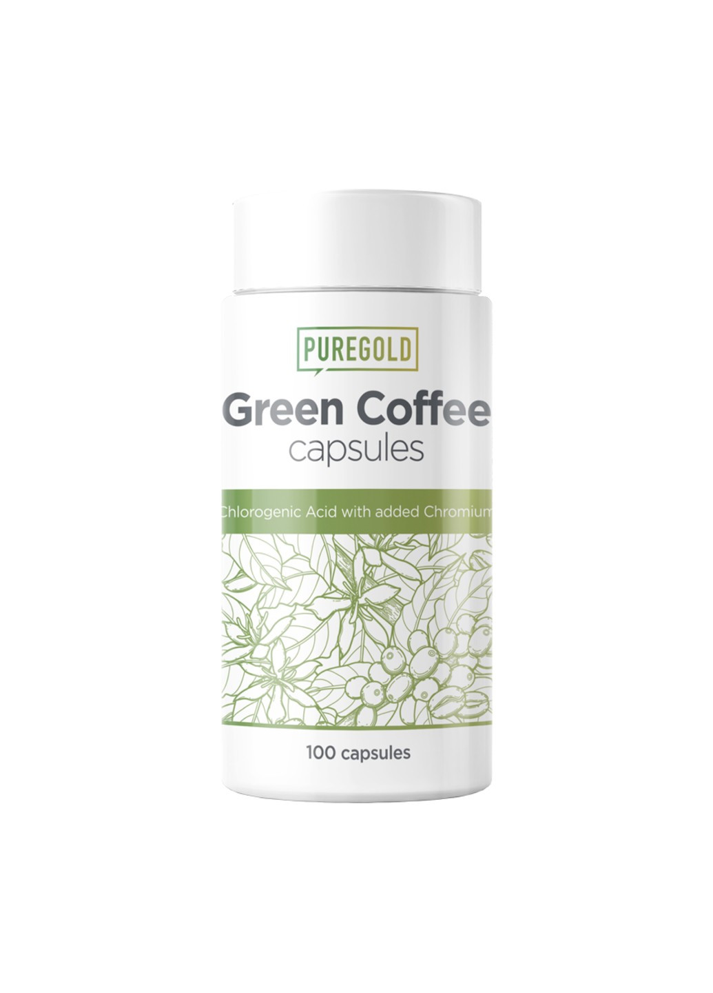 Екстракт Зеленої Кави Green Coffee - 100 капсул Pure Gold Protein (269462257)