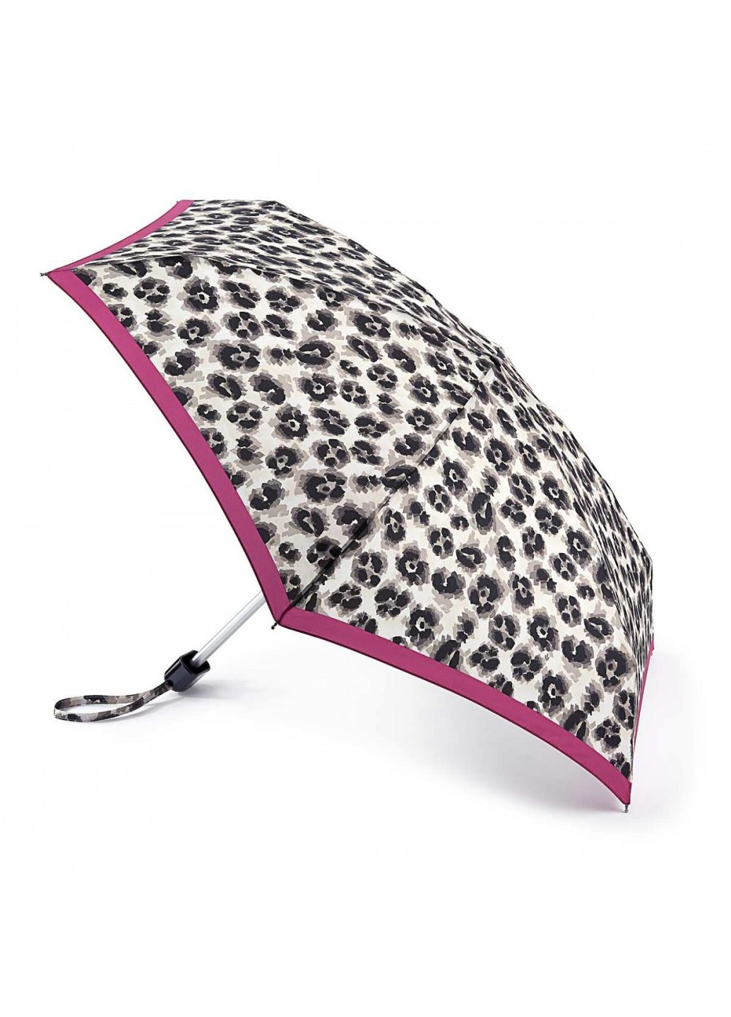 Міні парасолька жіноча механічна L501-039359 Tiny-2 Leopard Border (Леопардова смуга) Fulton (269994242)