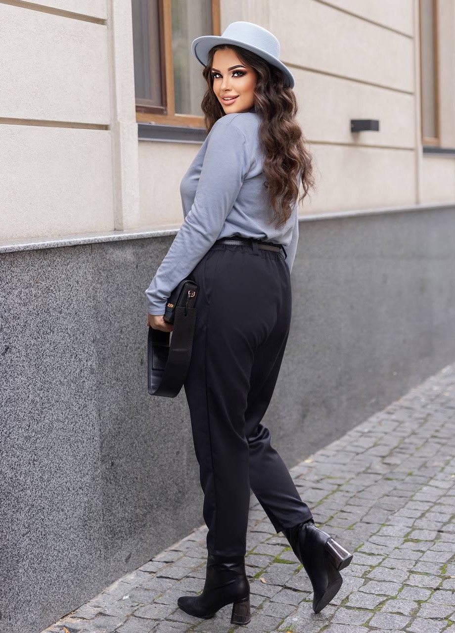 Жіночі брюки чорні 383947 New Trend чорні