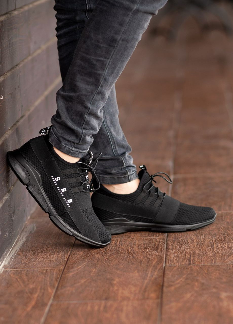 Черные демисезонные кросовки south fresh black Vakko