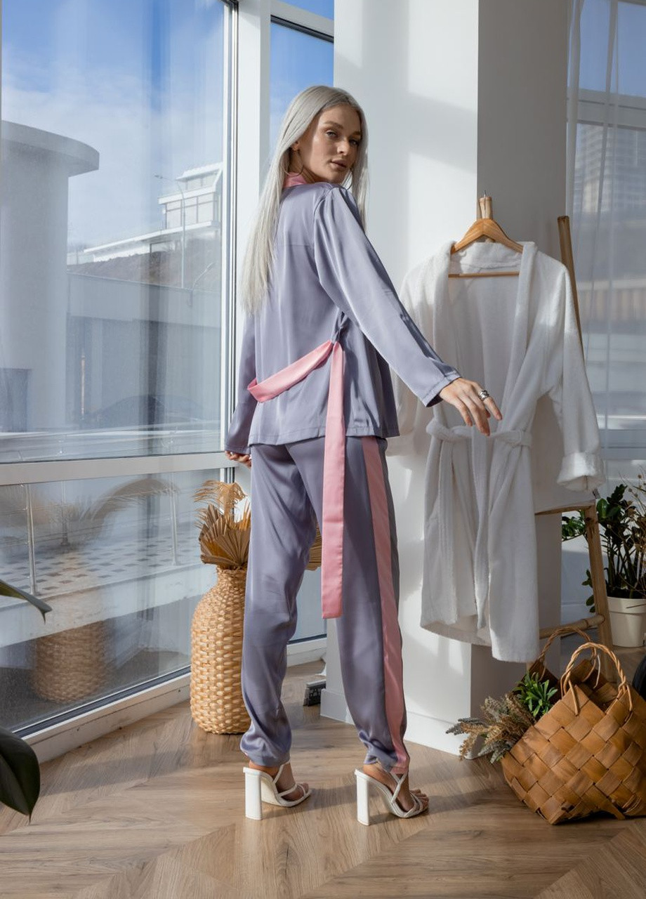 Серая пижамный костюм тройка suzanne серый 405852 New Trend