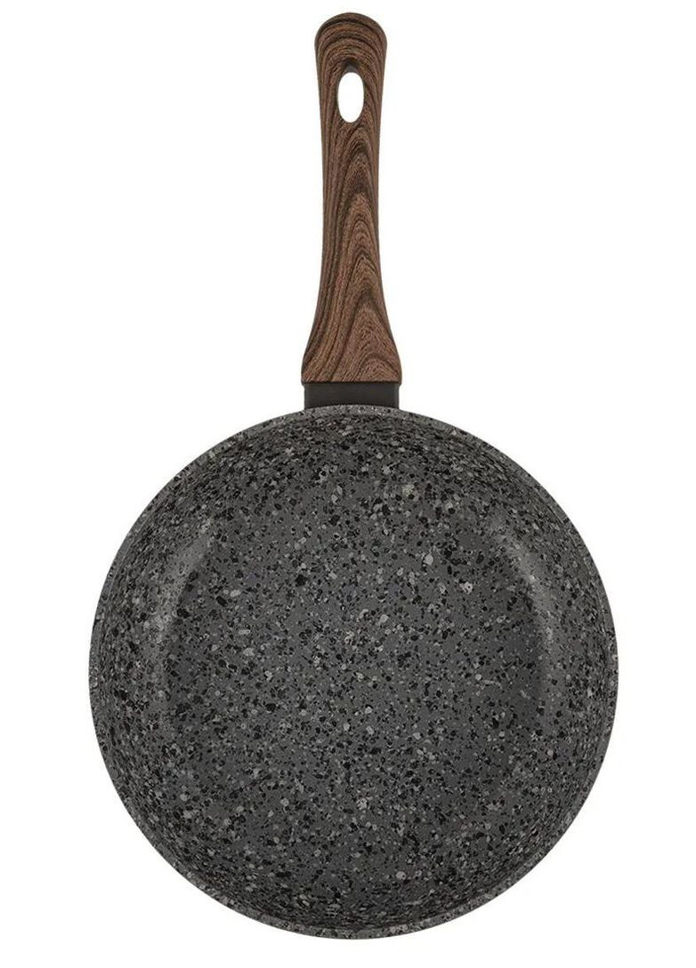 Сковорідка 24 см Granite гранітний сірий алюміній арт. AU-202-24 Aureti (260618335)