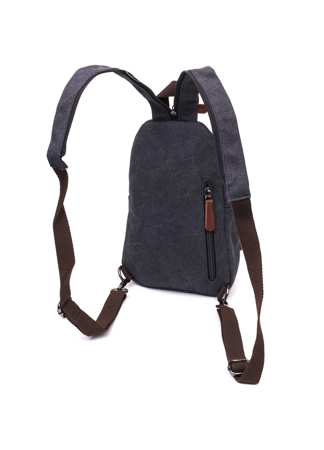 Текстильна сумка з ущільненою спинкою через плече Vintagе 22172 Чорний Vintage (267932192)