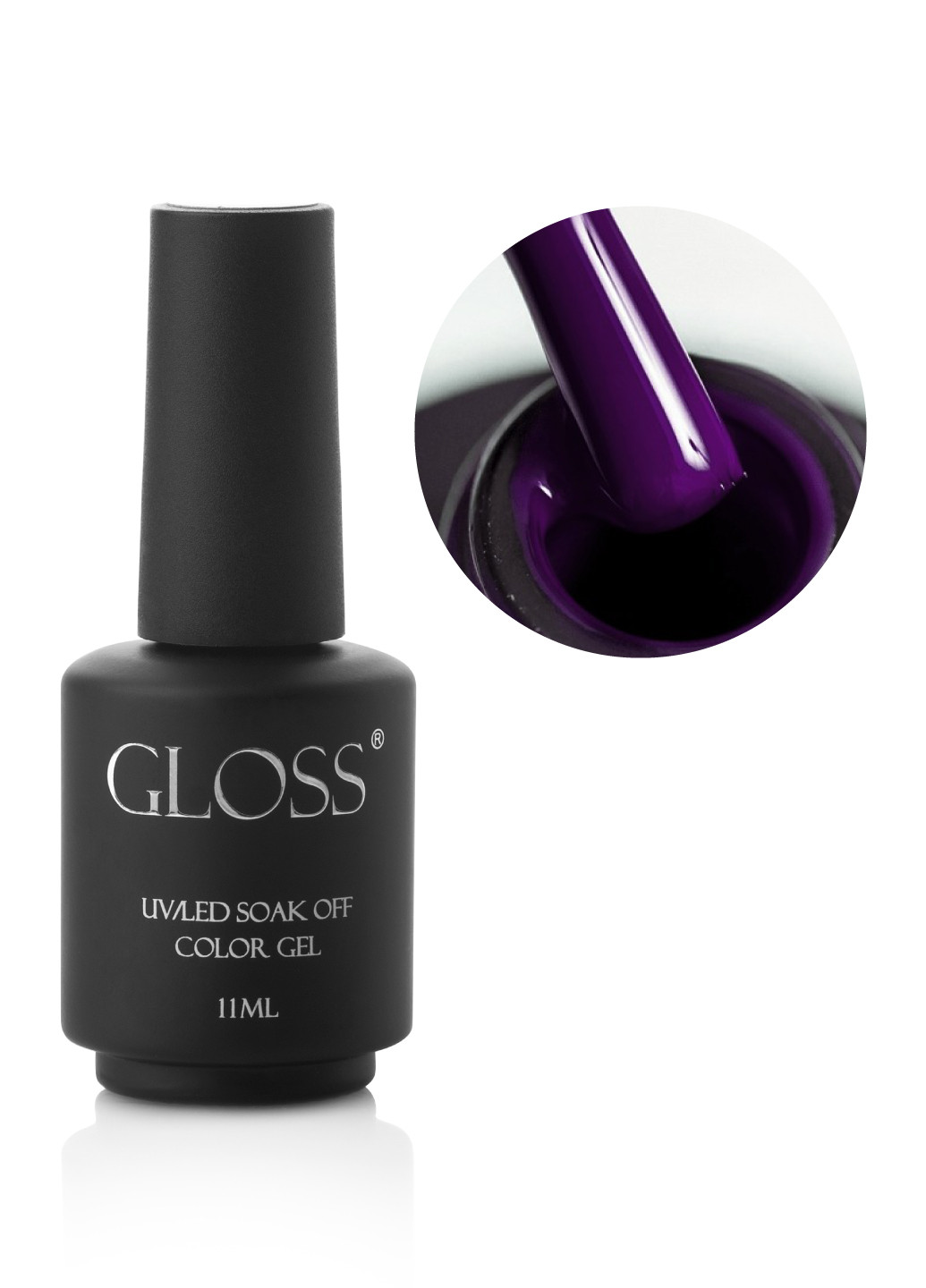 Гель-лак GLOSS 228 (глубокий фиолетовый), 11 мл Gloss Company троянда (269462422)