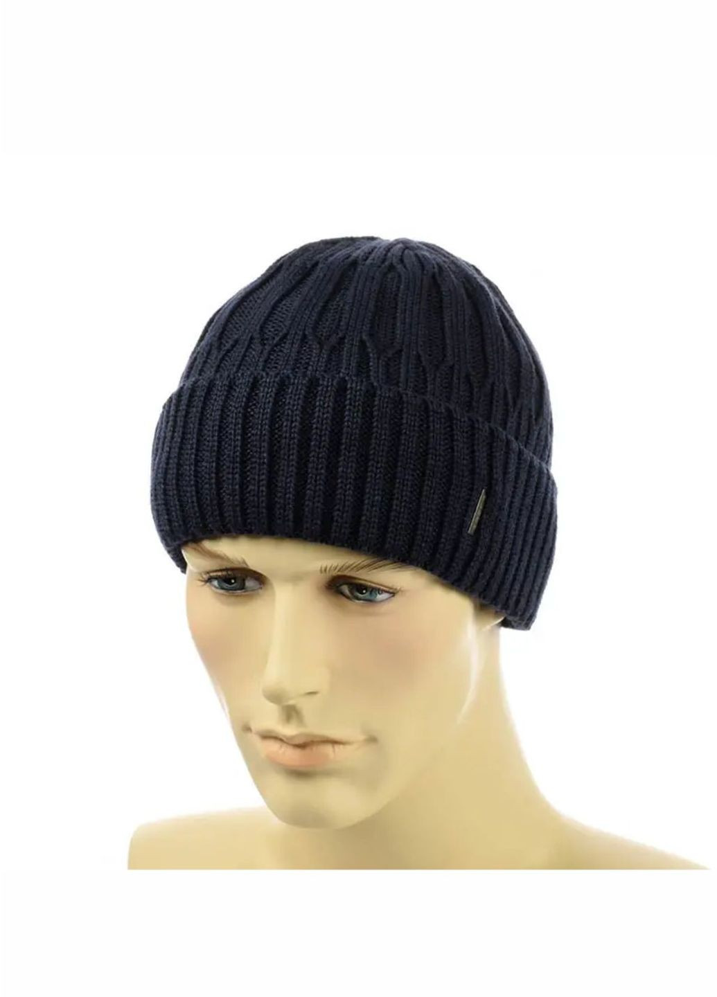 Зимняя мужская шапка на флисе SEM No Brand чоловіча шапка на флісі (271838178)