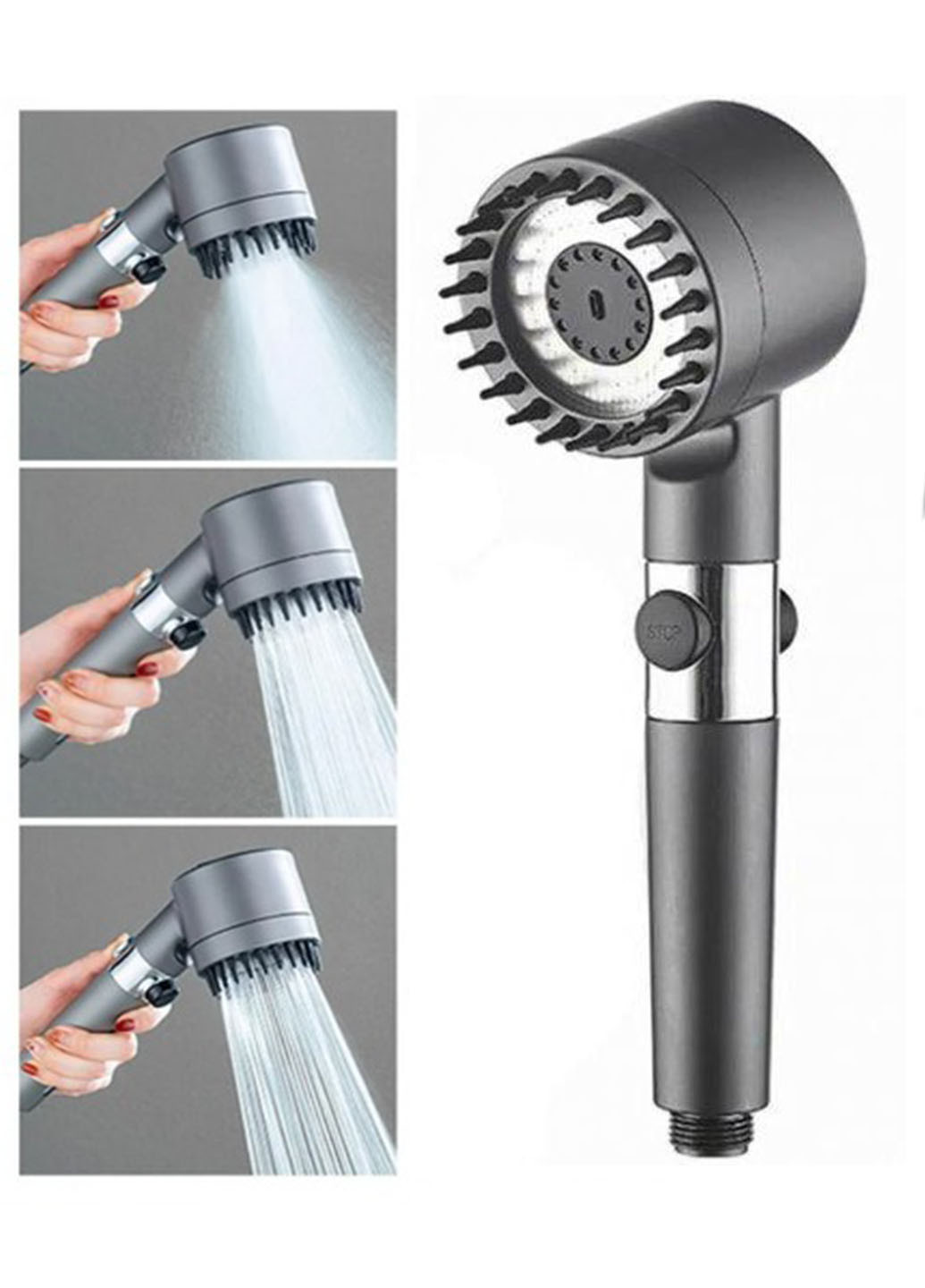 Лейка массажная для душа Turbocharged Shower Head с вращением 360° Good Idea (266903776)