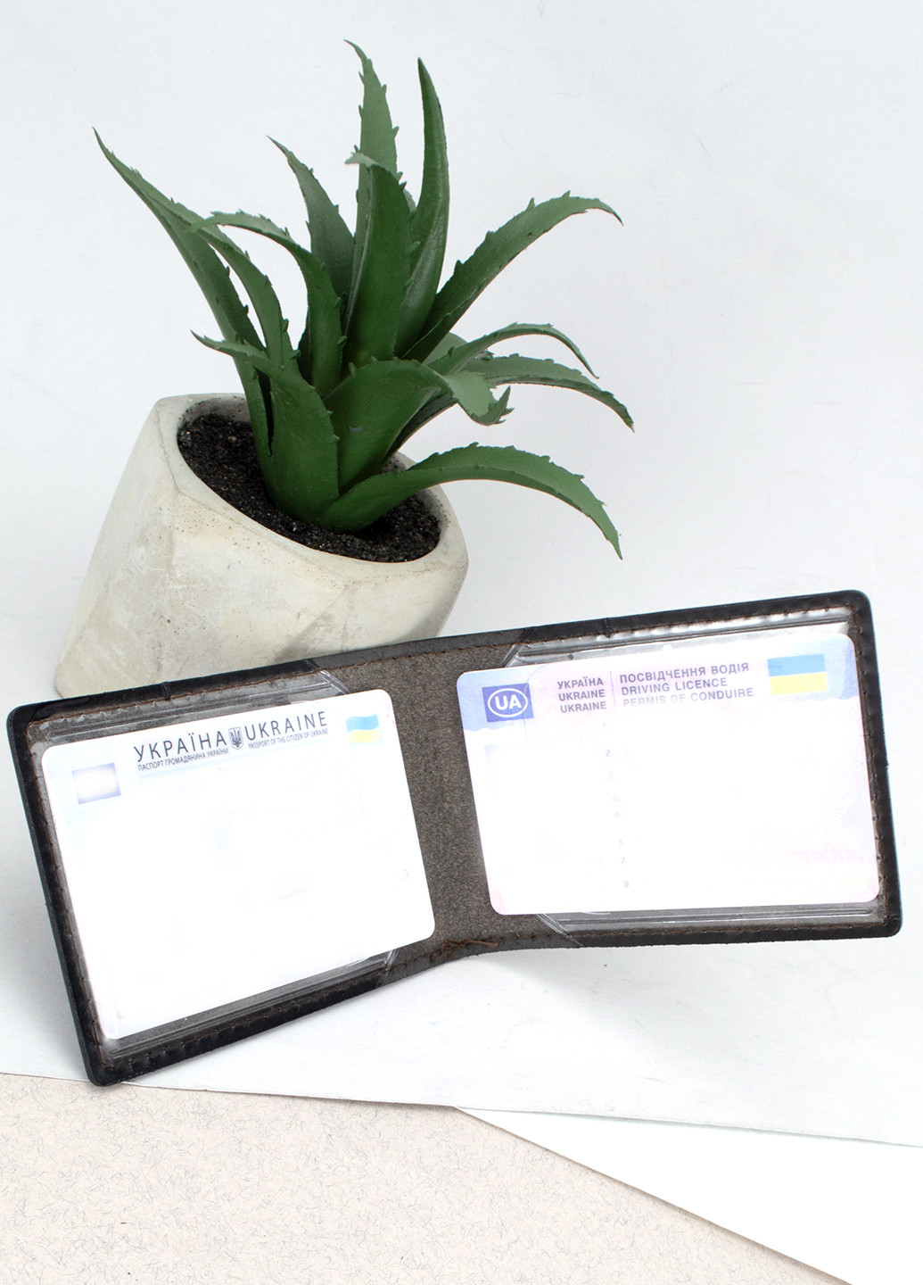 Обкладинка шкіряна на ID паспорт та права коричнева HC0025 HandyCover (276835966)