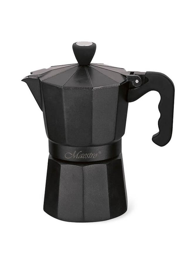 Кофеварка гейзерная 150 мл чорний Maestro (268666864)