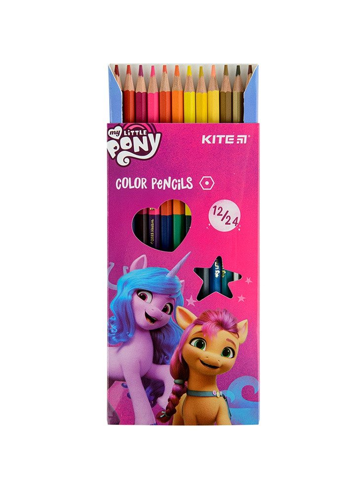 Кольорові олівці, двосторонні колір різнокольоровий ЦБ-00223012 Kite (259961164)