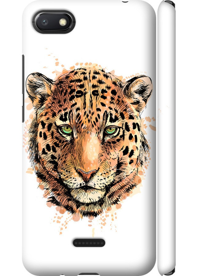 3D пластиковый матовый чехол 'Леопард v2' для Endorphone Xiaomi Redmi 6A (258085314)