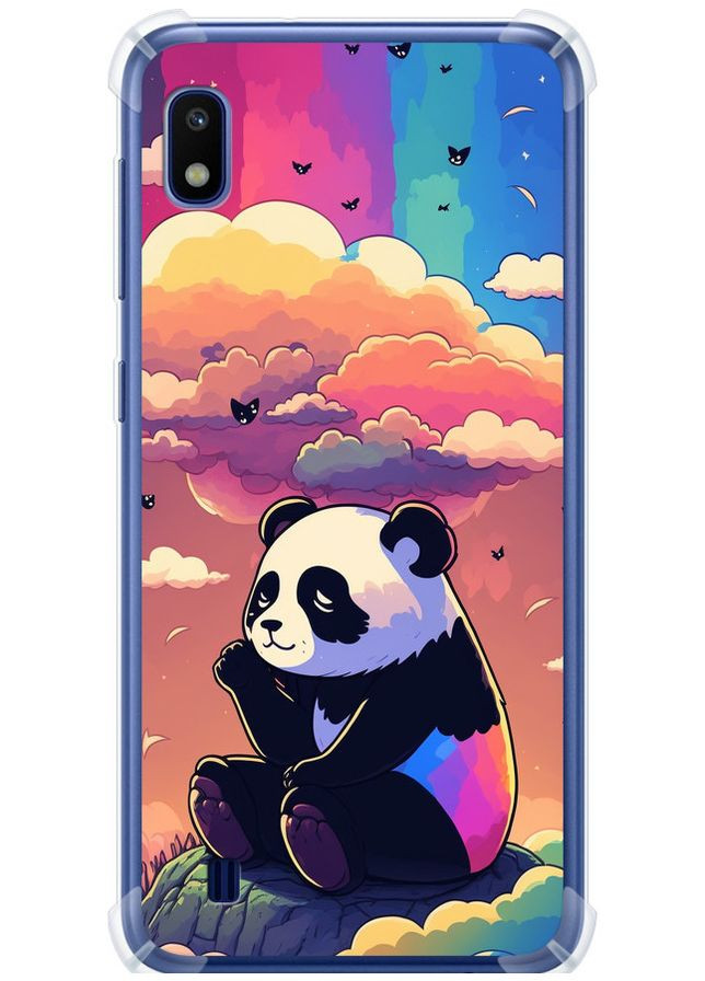 Силіконовий протиударний с посиленими кутами чохол 'Панда в хмарах' для Endorphone Samsung Galaxy A10 2019 A105F (276319582)
