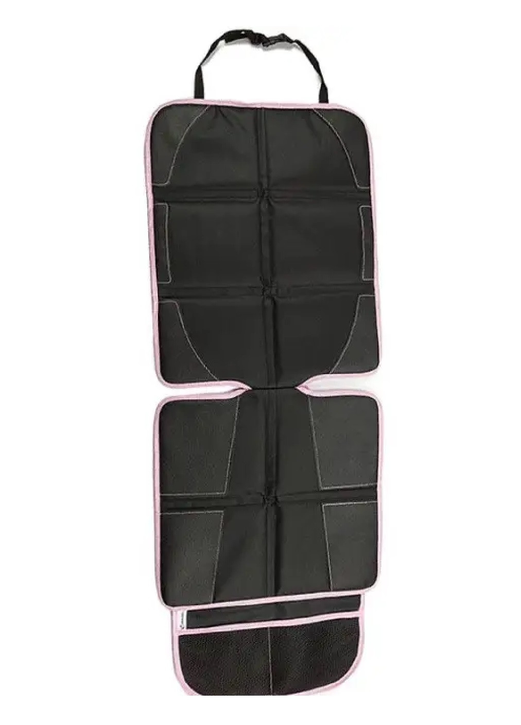 Захисний килимок чохол під дитяче автокрісло в машину автомобіль середньої щільності 58х48х44 см (476002-Prob) Чорний з рожевим Unbranded (275456655)