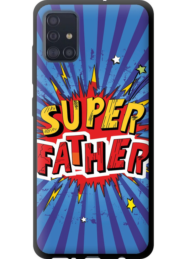 TPU чорний чохол 'Супер тато v2' для Endorphone Samsung Galaxy A51 2020 A515F (258092086)