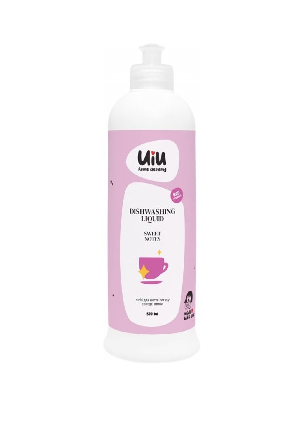 Засіб для миття посуду Солодкі нотки UIU 500 мл DeLaMark (256927157)
