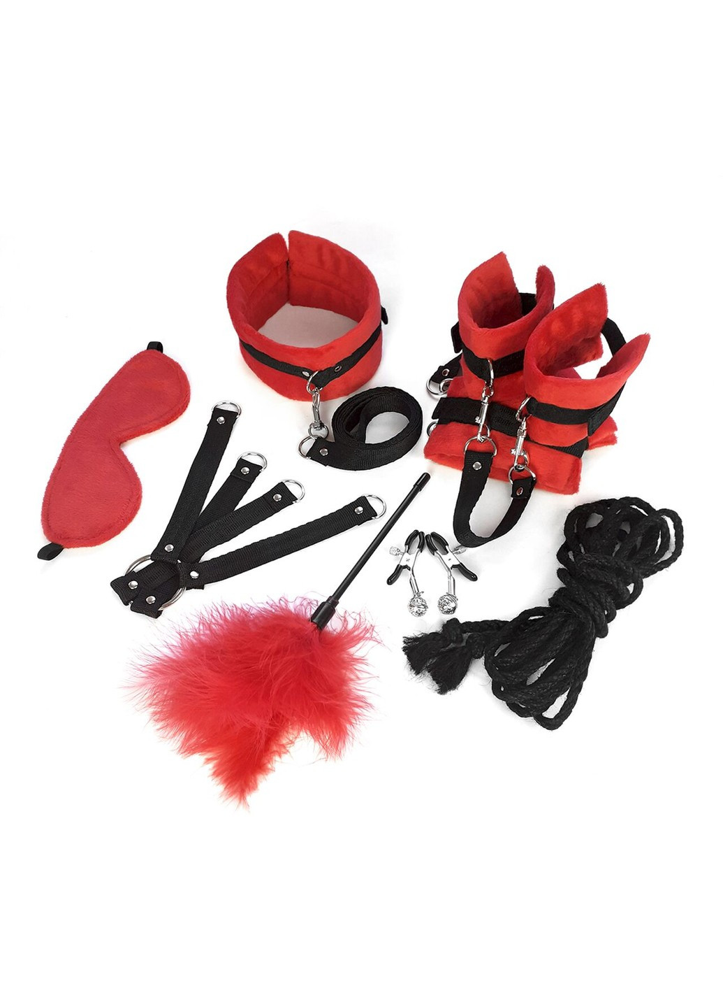 Набор БДСМ - Soft Touch BDSM Set, 9 предметов, Красный Art of Sex (277235441)