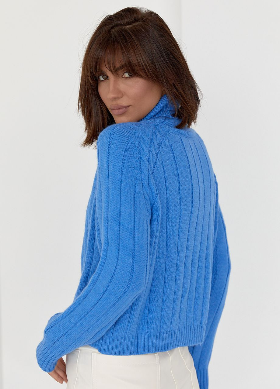 Синий демисезонный свитер женский No Brand