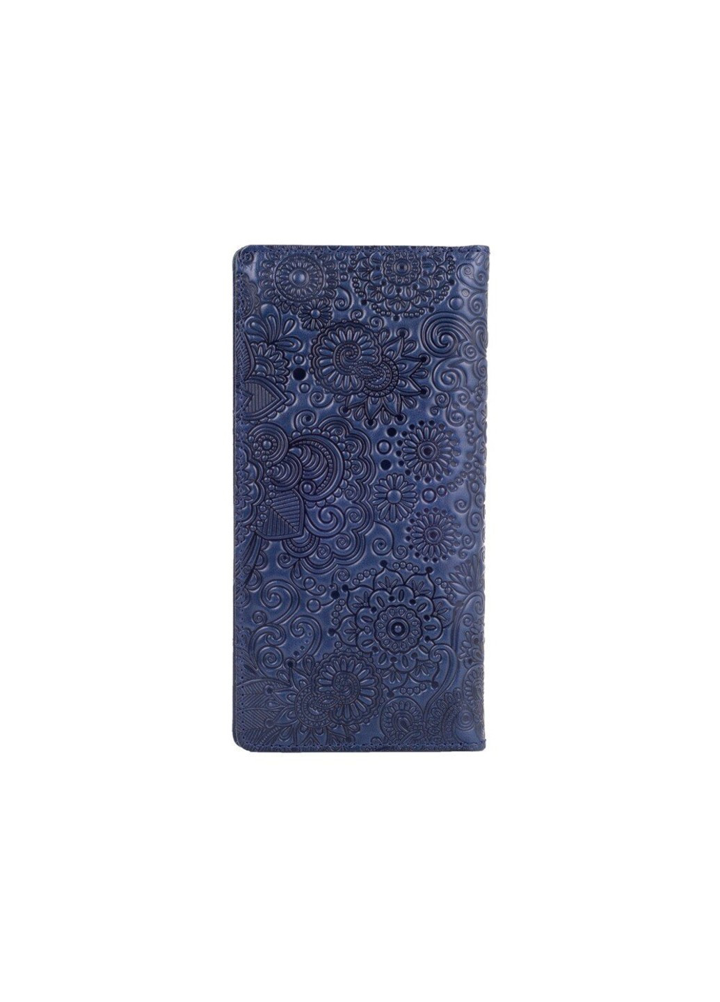 Шкіряне портмоне WP-02 Crystal Blue Mehendi Art Синій Hi Art (268371336)